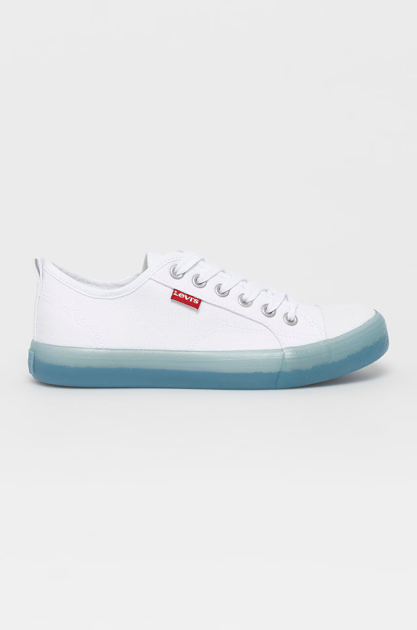 Levi's Детски ниски кецове в бяло - Pepit.bg