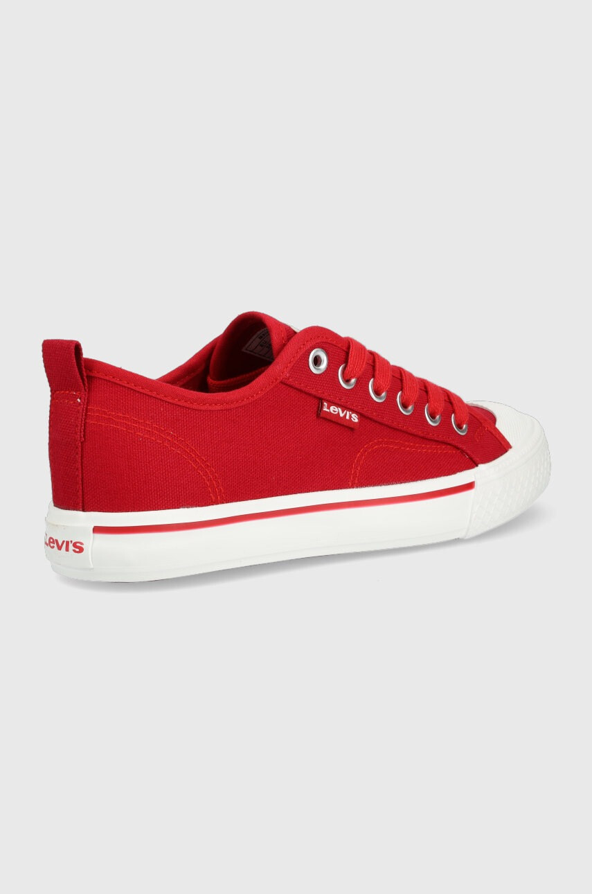 Levi's Детски ниски кецове в червено - Pepit.bg