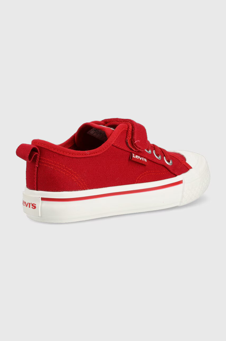 Levi's Детски ниски кецове в червено - Pepit.bg