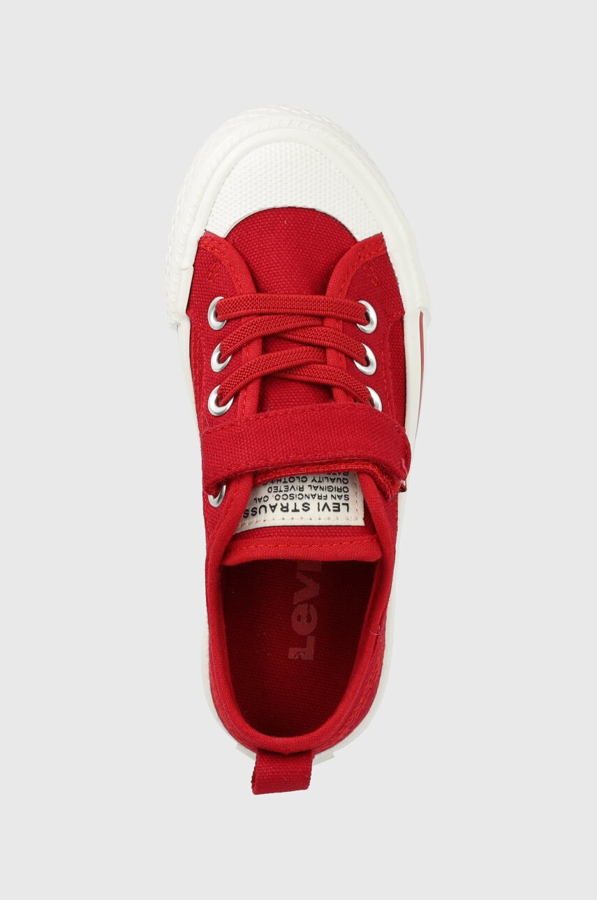 Levi's Детски ниски кецове в червено - Pepit.bg