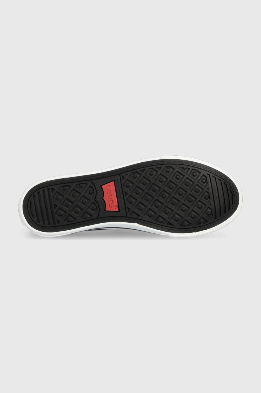 Levi's Детски ниски кецове в черно - Pepit.bg