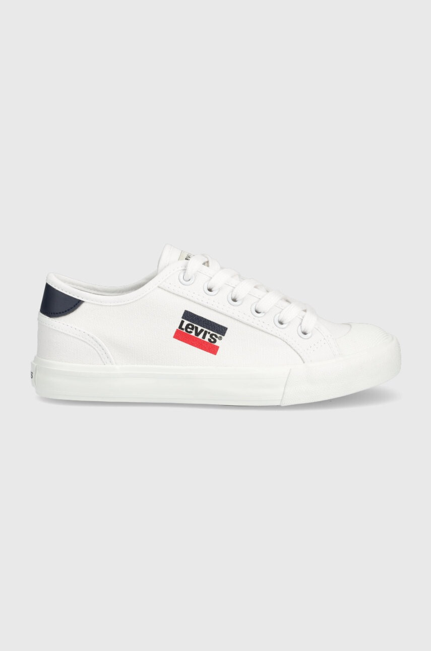 Levi's Детски ниски кецове в бяло - Pepit.bg