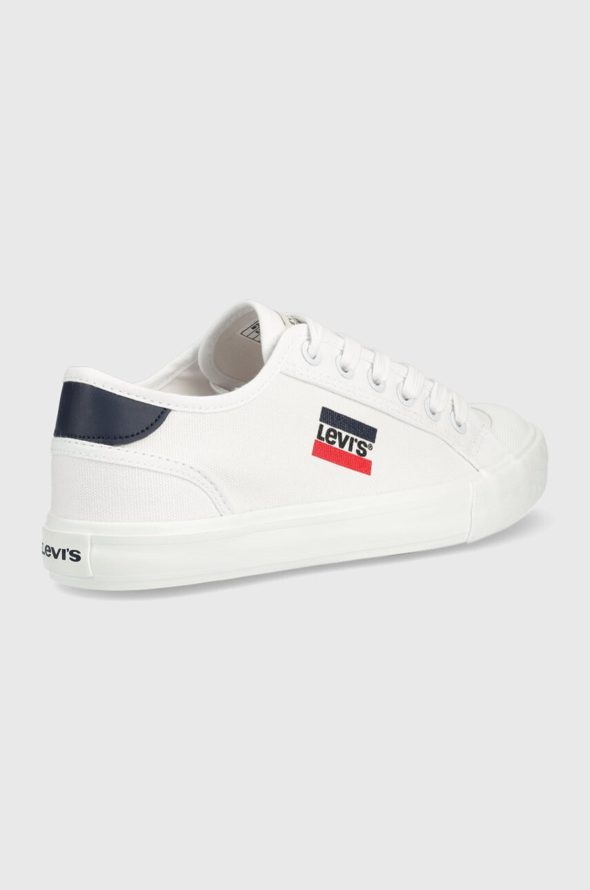 Levi's Детски ниски кецове в бяло - Pepit.bg