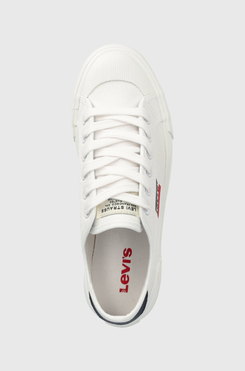Levi's Детски ниски кецове в бяло - Pepit.bg