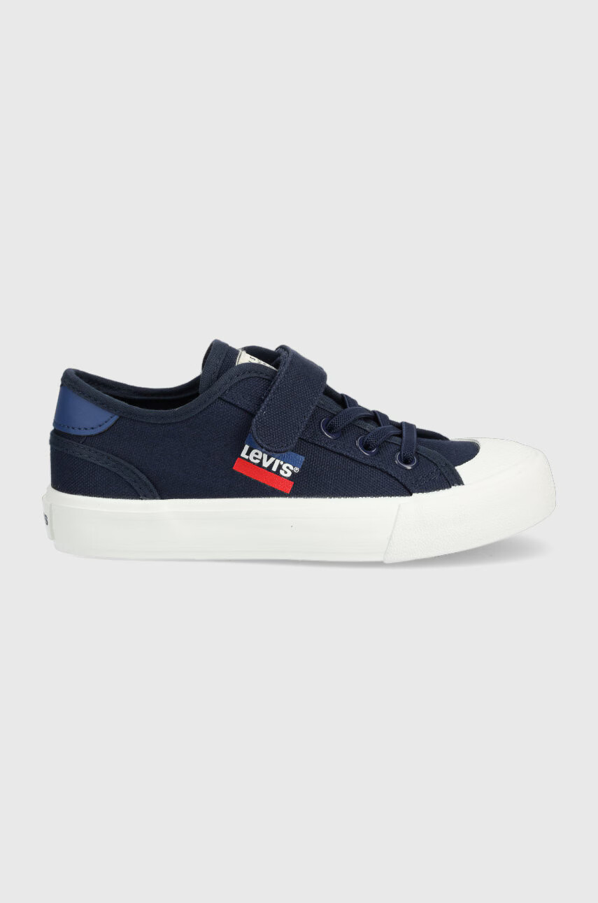 Levi's Детски ниски кецове в тъмносиньо - Pepit.bg
