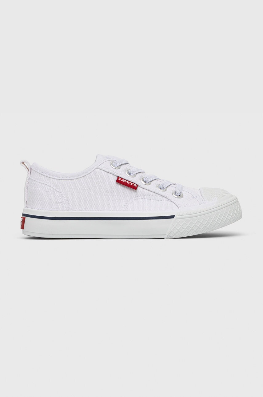 Levi's Детски ниски кецове в бяло - Pepit.bg