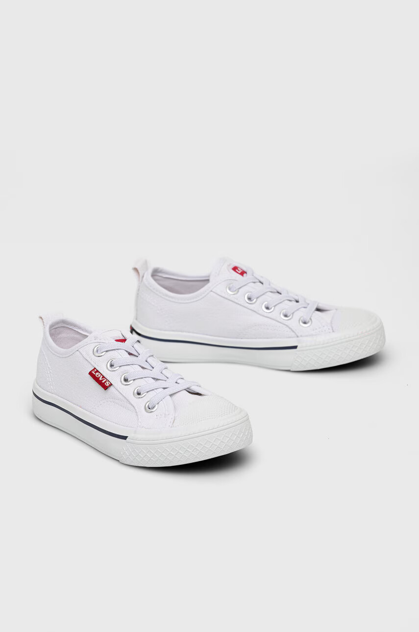 Levi's Детски ниски кецове в бяло - Pepit.bg