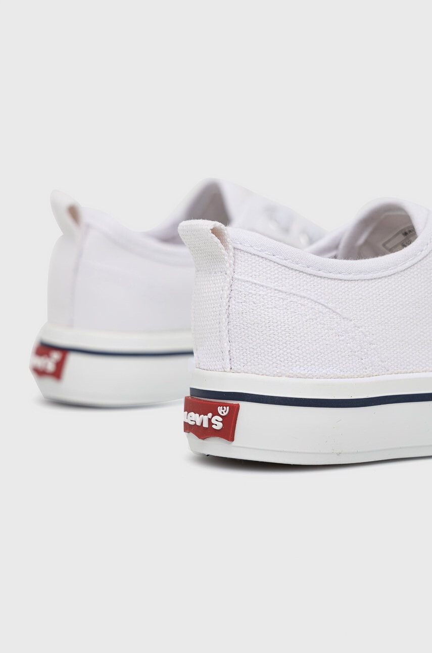 Levi's Детски ниски кецове в бяло - Pepit.bg