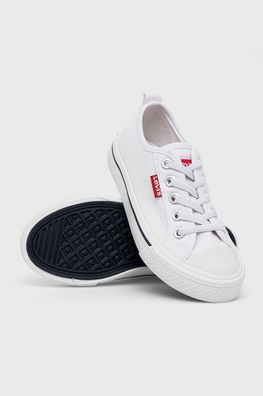 Levi's Детски ниски кецове в бяло - Pepit.bg