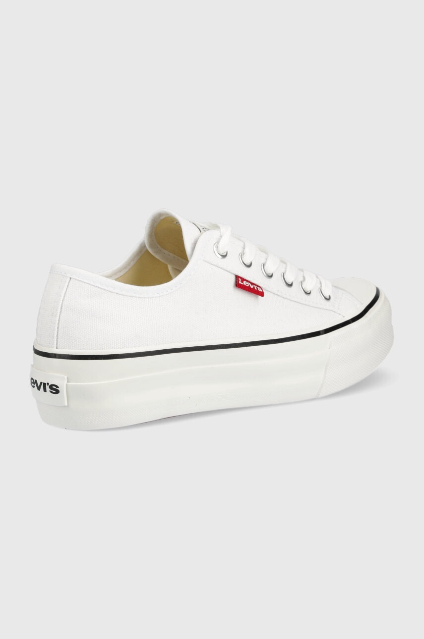 Levi's Детски ниски кецове в бяло - Pepit.bg