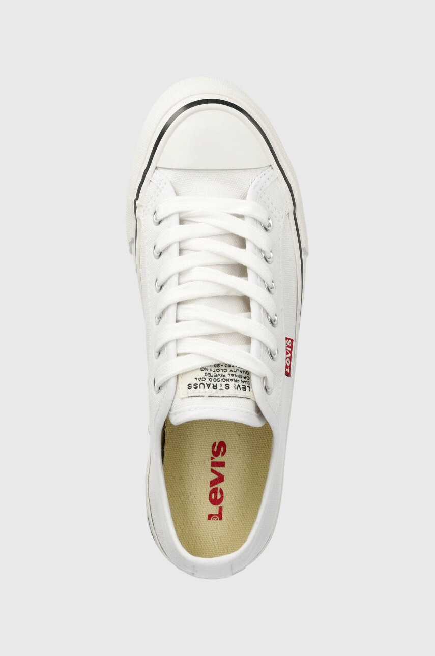 Levi's Детски ниски кецове в бяло - Pepit.bg