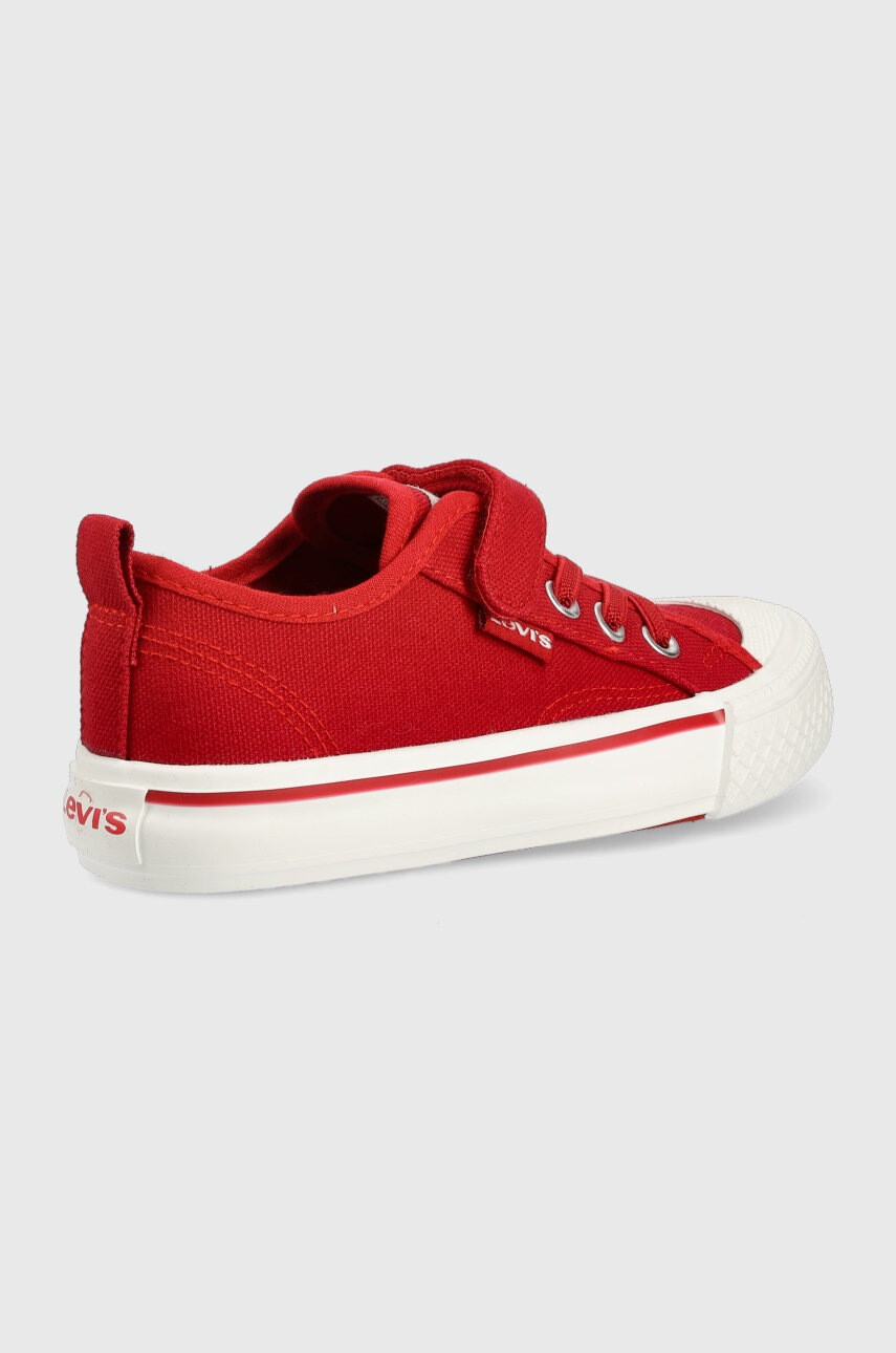 Levi's Детски ниски кецове в червено - Pepit.bg