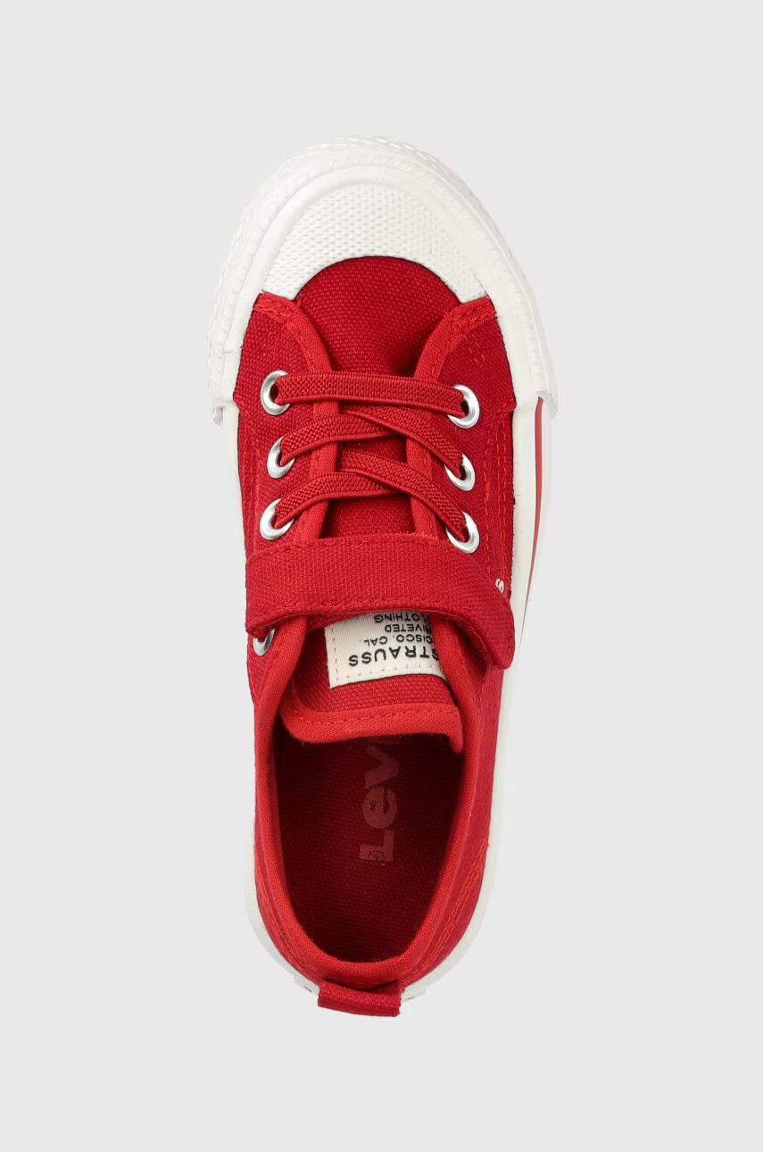Levi's Детски ниски кецове в червено - Pepit.bg