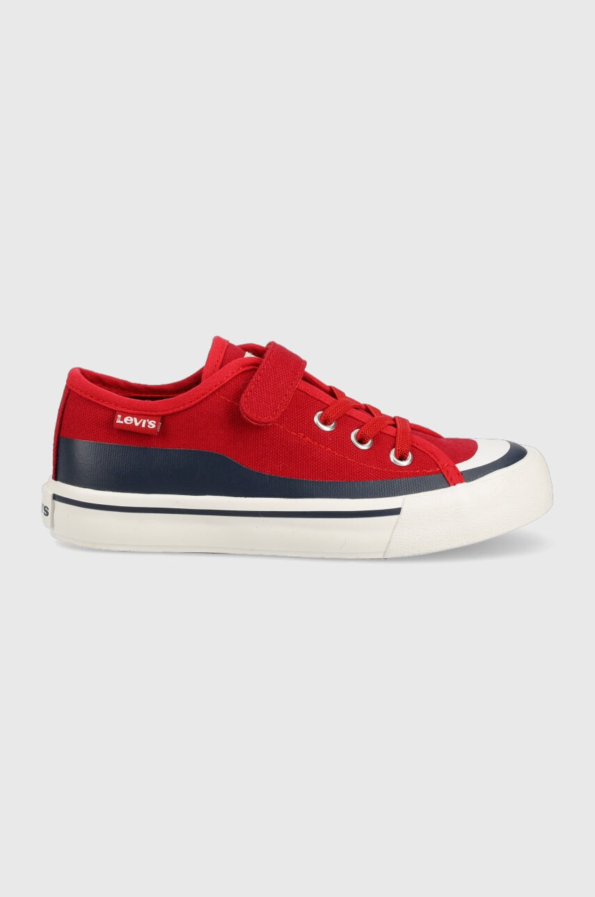 Levi's Детски ниски кецове в червено - Pepit.bg