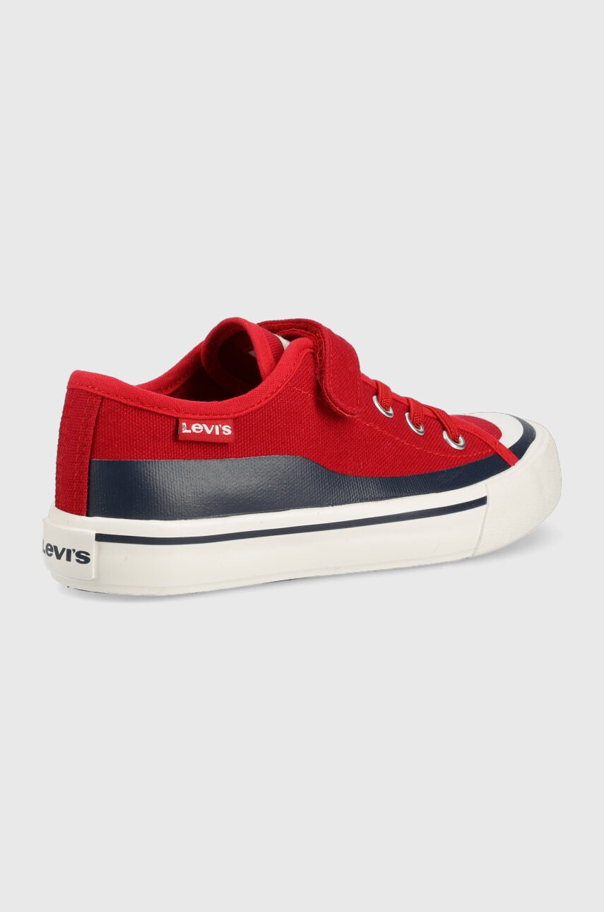 Levi's Детски ниски кецове в червено - Pepit.bg