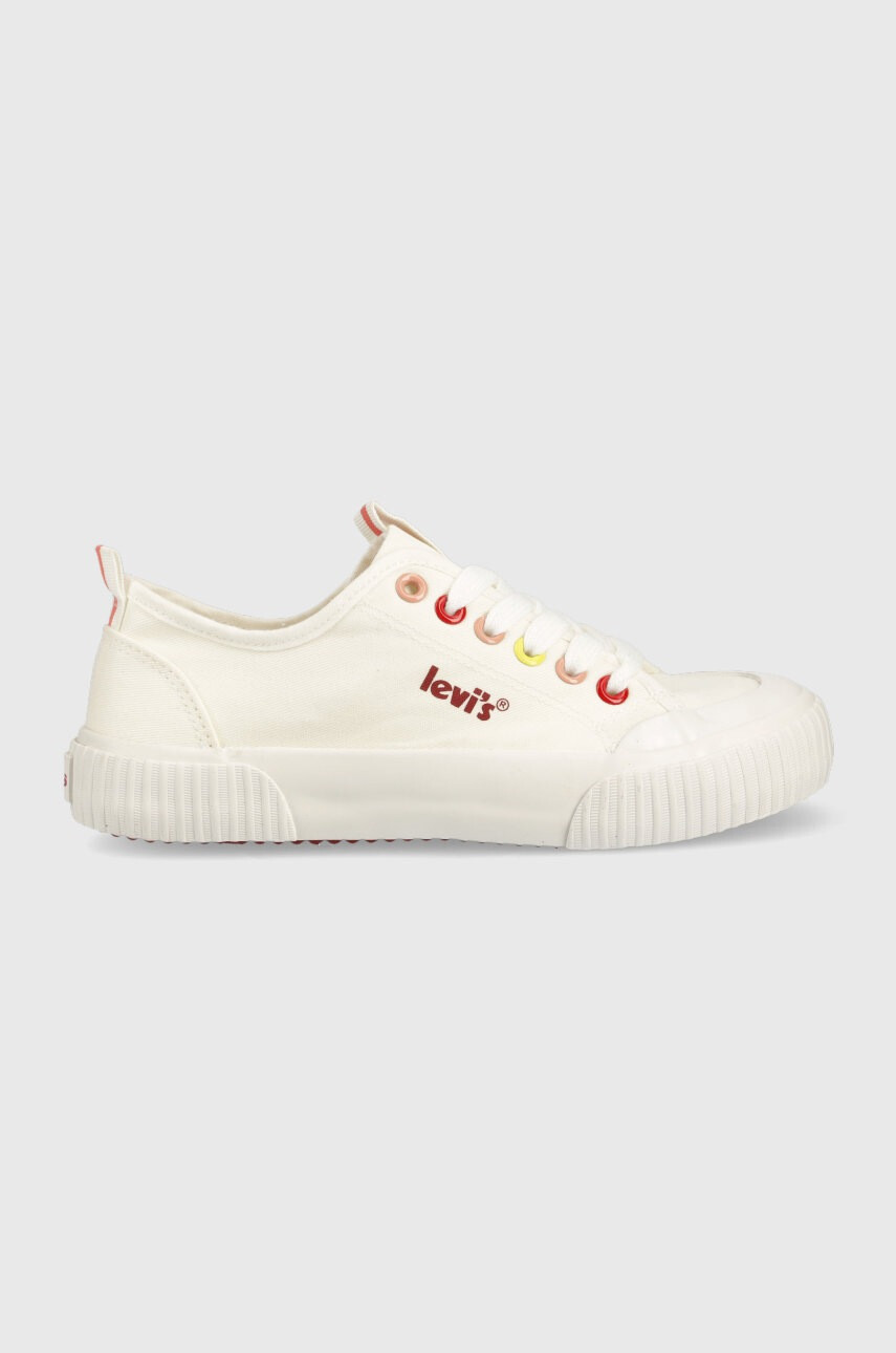 Levi's Детски ниски кецове в бяло - Pepit.bg