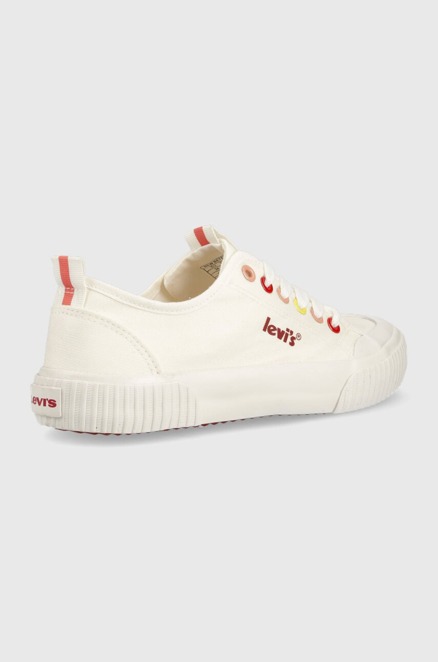 Levi's Детски ниски кецове в бяло - Pepit.bg