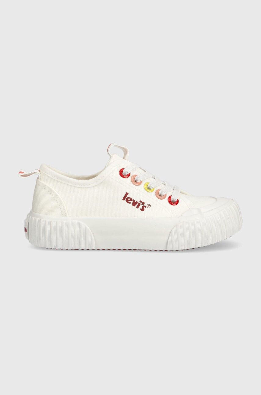 Levi's Детски ниски кецове в бяло - Pepit.bg