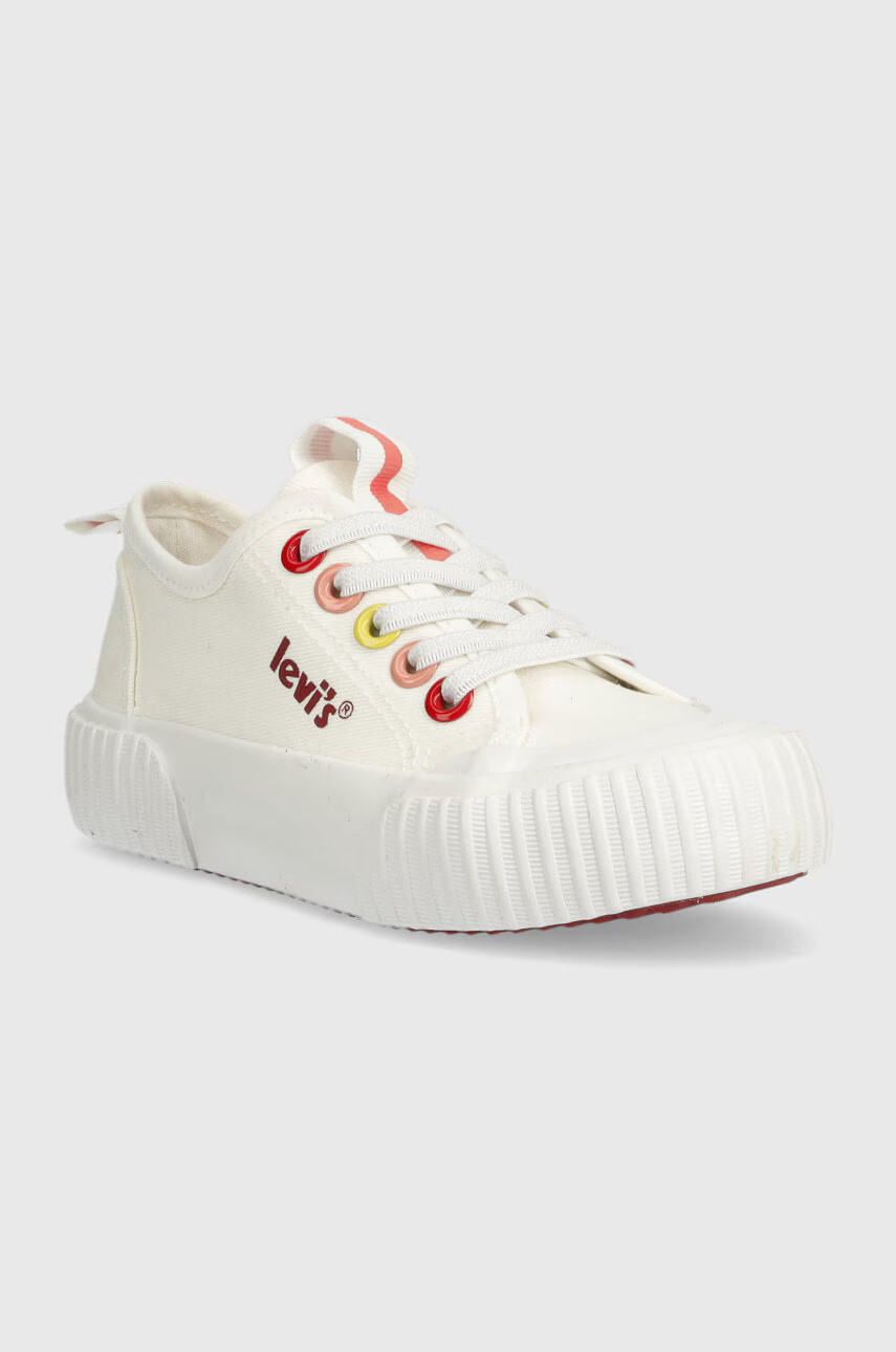 Levi's Детски ниски кецове в бяло - Pepit.bg
