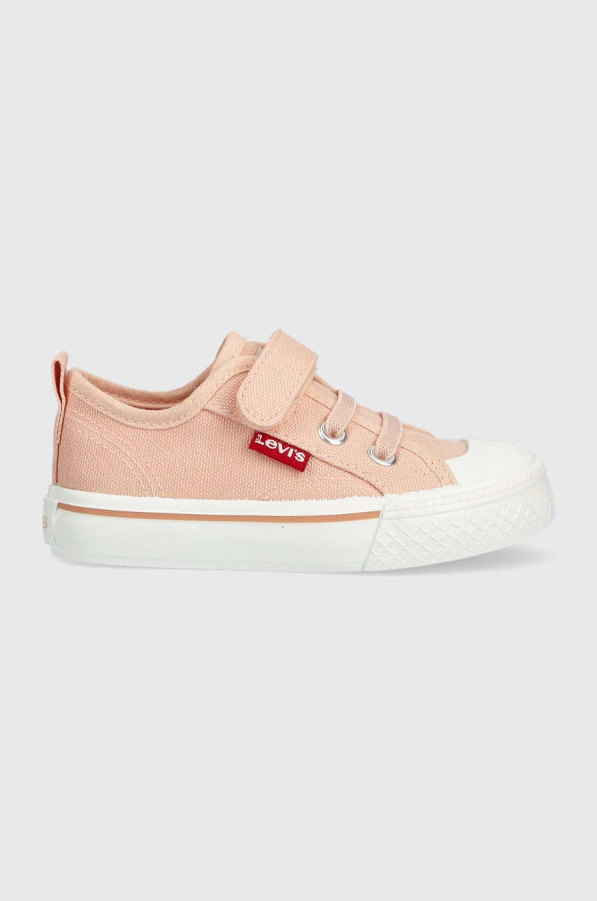 Levi's Детски ниски кецове в оранжево - Pepit.bg