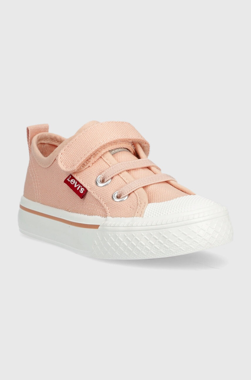 Levi's Детски ниски кецове в оранжево - Pepit.bg