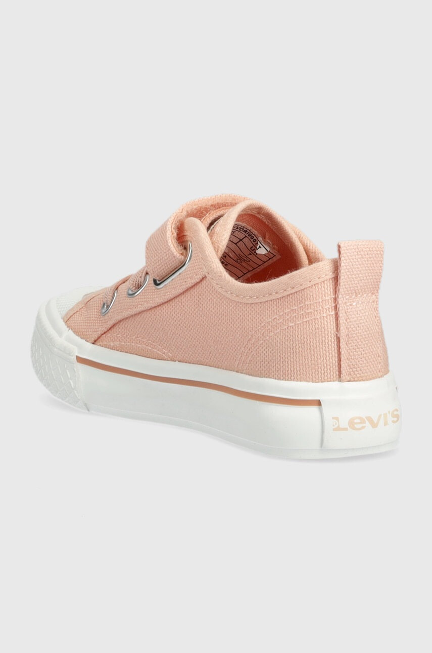 Levi's Детски ниски кецове в оранжево - Pepit.bg