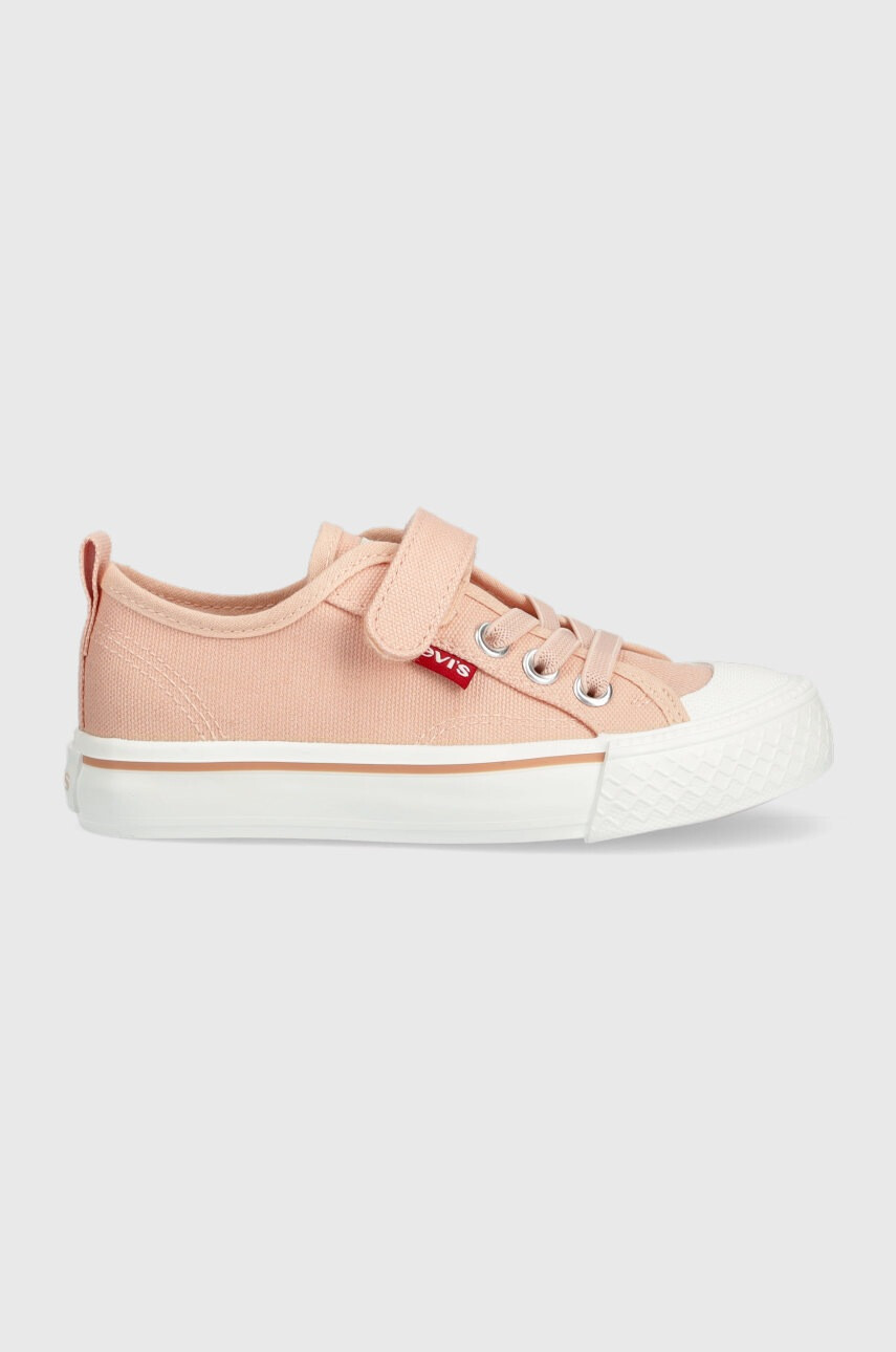 Levi's Детски ниски кецове в оранжево - Pepit.bg