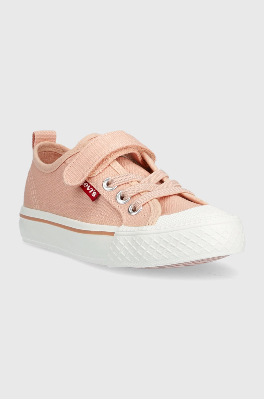 Levi's Детски ниски кецове в оранжево - Pepit.bg