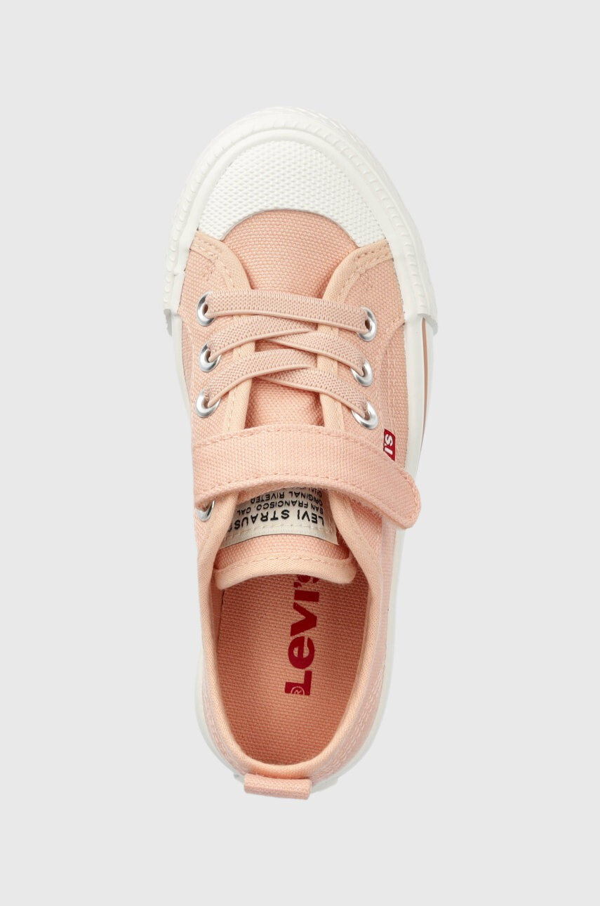 Levi's Детски ниски кецове в оранжево - Pepit.bg