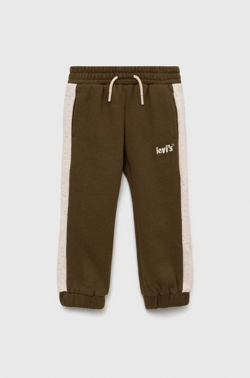 Levi's Детски спортен панталон в зелено с принт - Pepit.bg