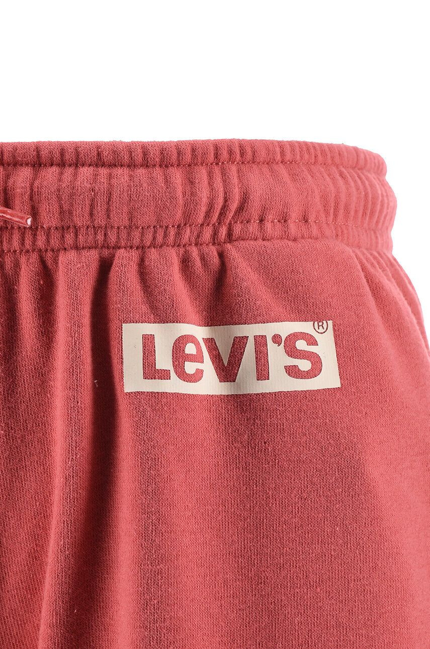 Levi's Детски спортен панталон в червено с принт - Pepit.bg