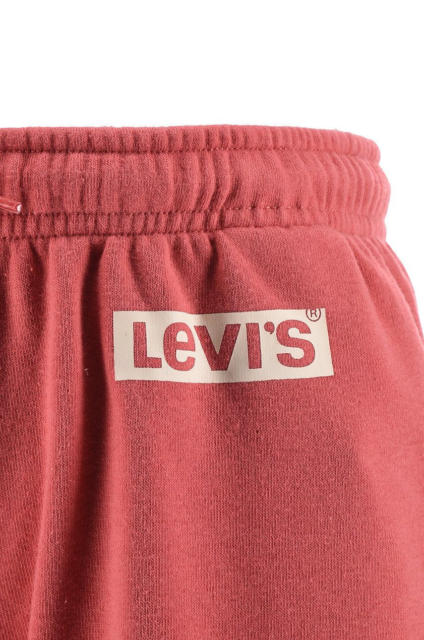 Levi's Детски спортен панталон в червено с принт - Pepit.bg