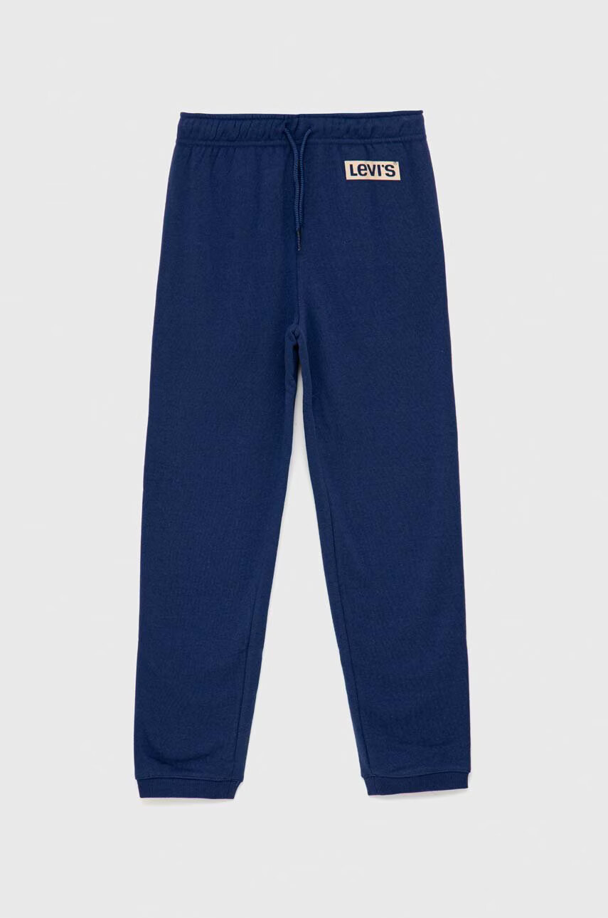 Levi's Детски спортен панталон в тъмносиньо с принт - Pepit.bg