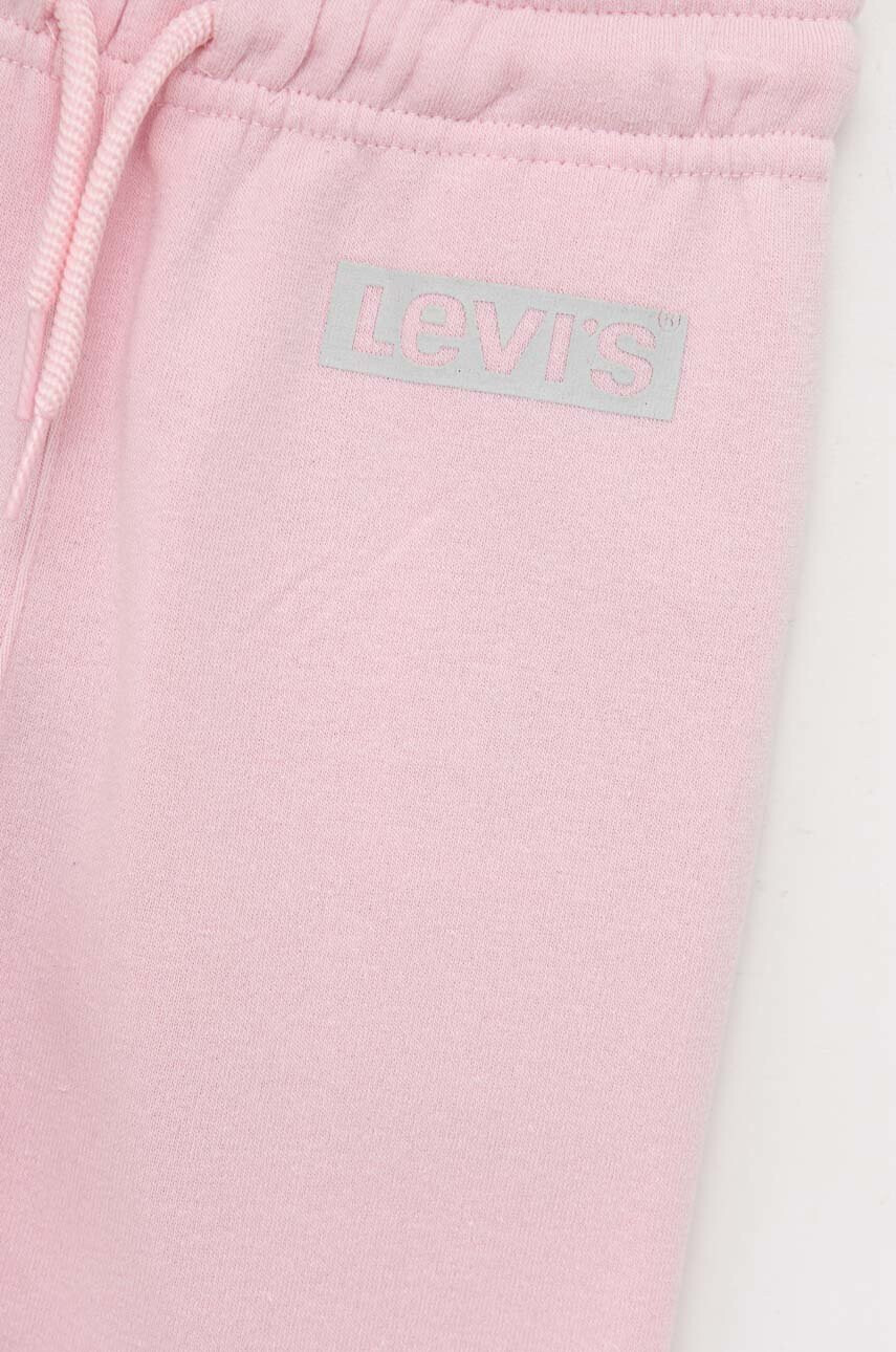 Levi's Детски спортен панталон в розово с принт - Pepit.bg