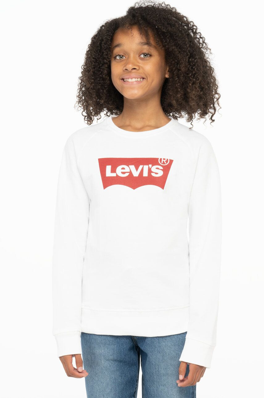 Levi's Детски суичър в бяло с принт - Pepit.bg