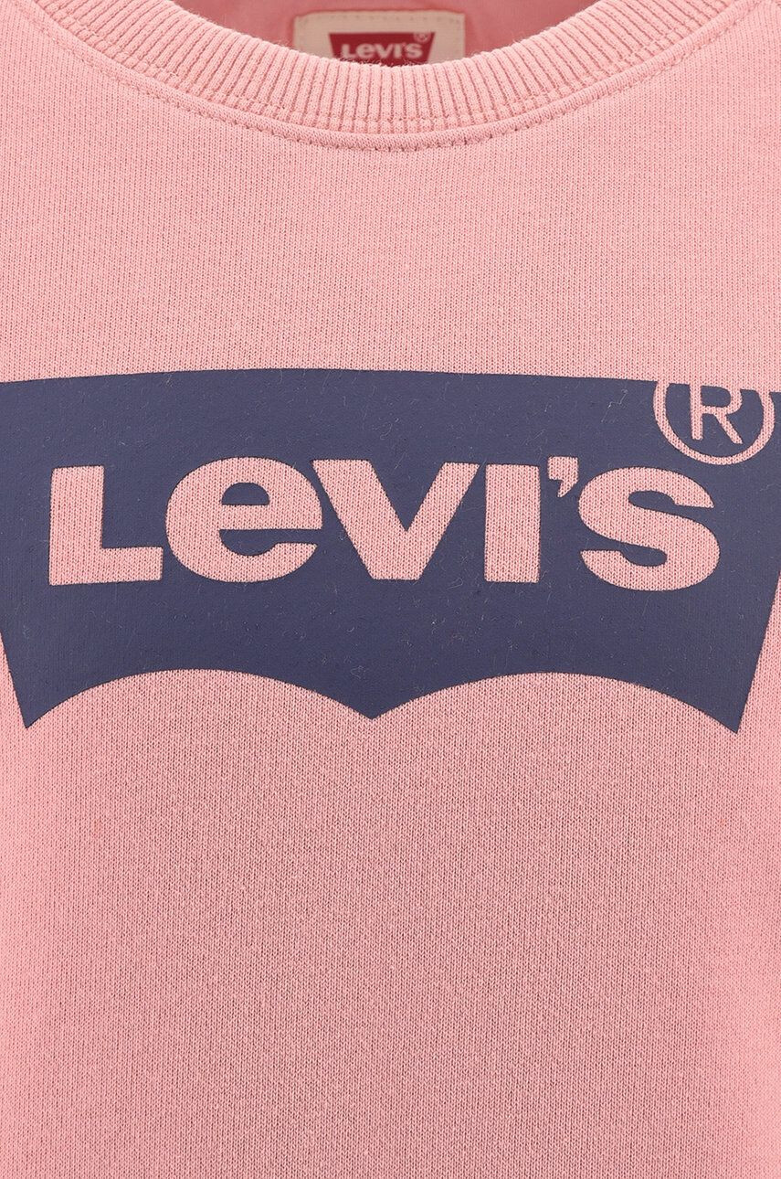 Levi's Детски суичър в розово с принт - Pepit.bg