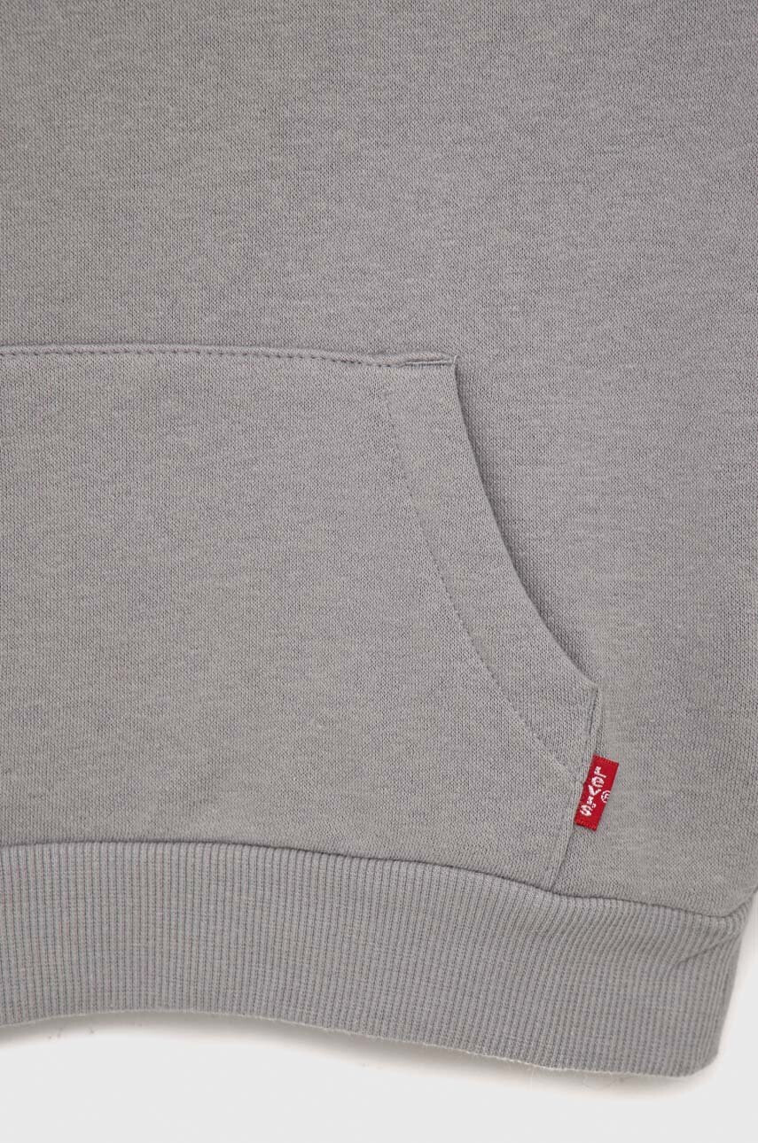 Levi's Детски суичър в сиво с качулка с принт - Pepit.bg