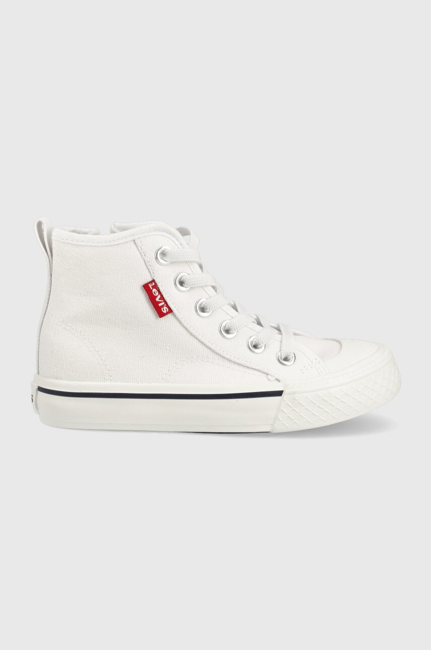 Levi's Детски високи кецове в бяло - Pepit.bg
