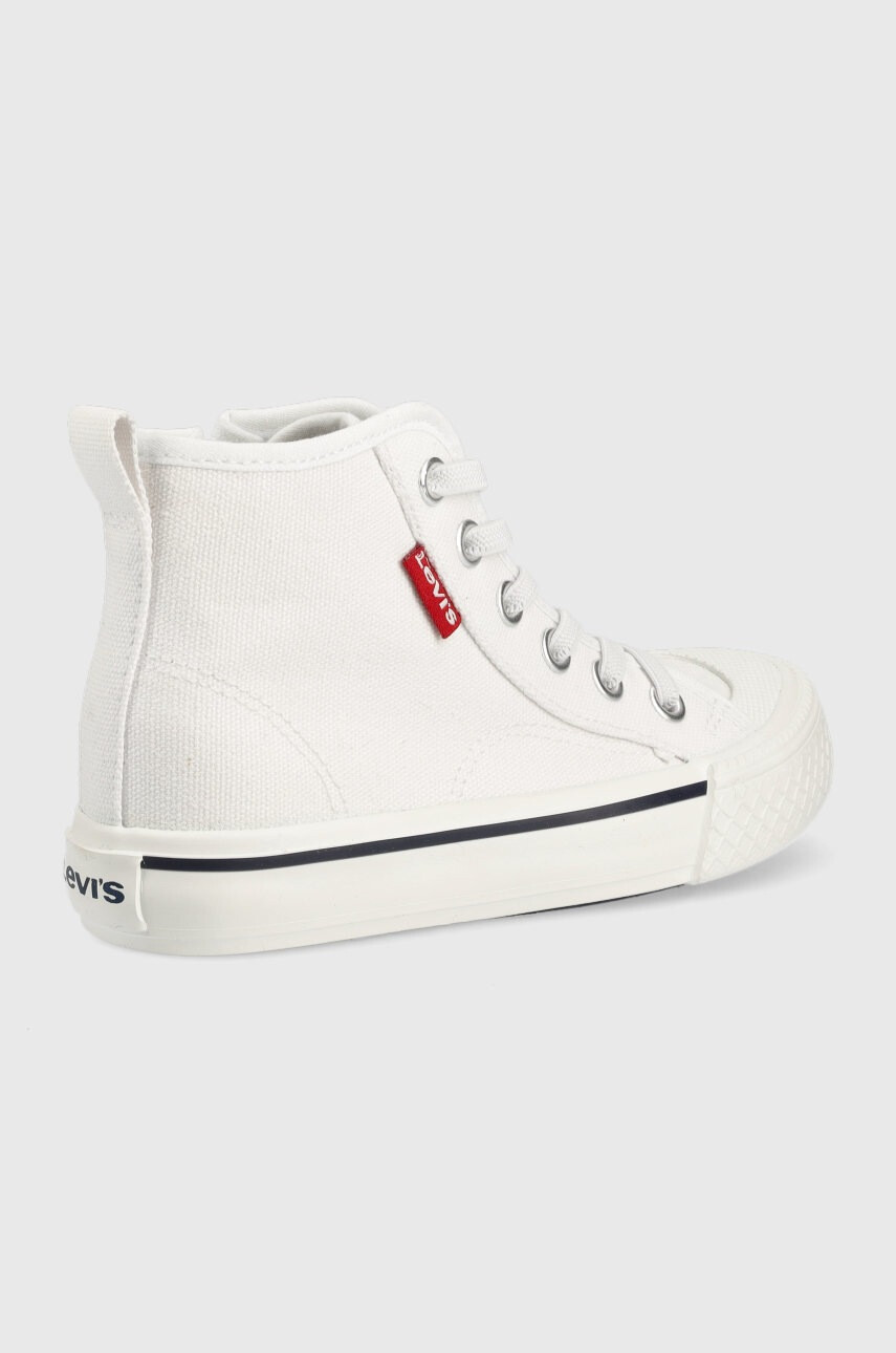 Levi's Детски високи кецове в бяло - Pepit.bg
