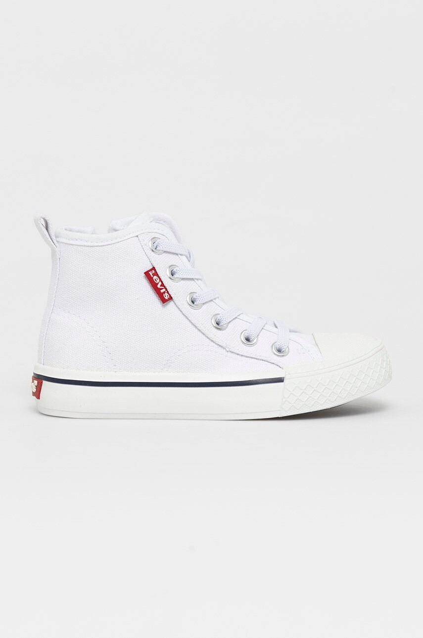 Levi's Детски високи кецове в бяло - Pepit.bg