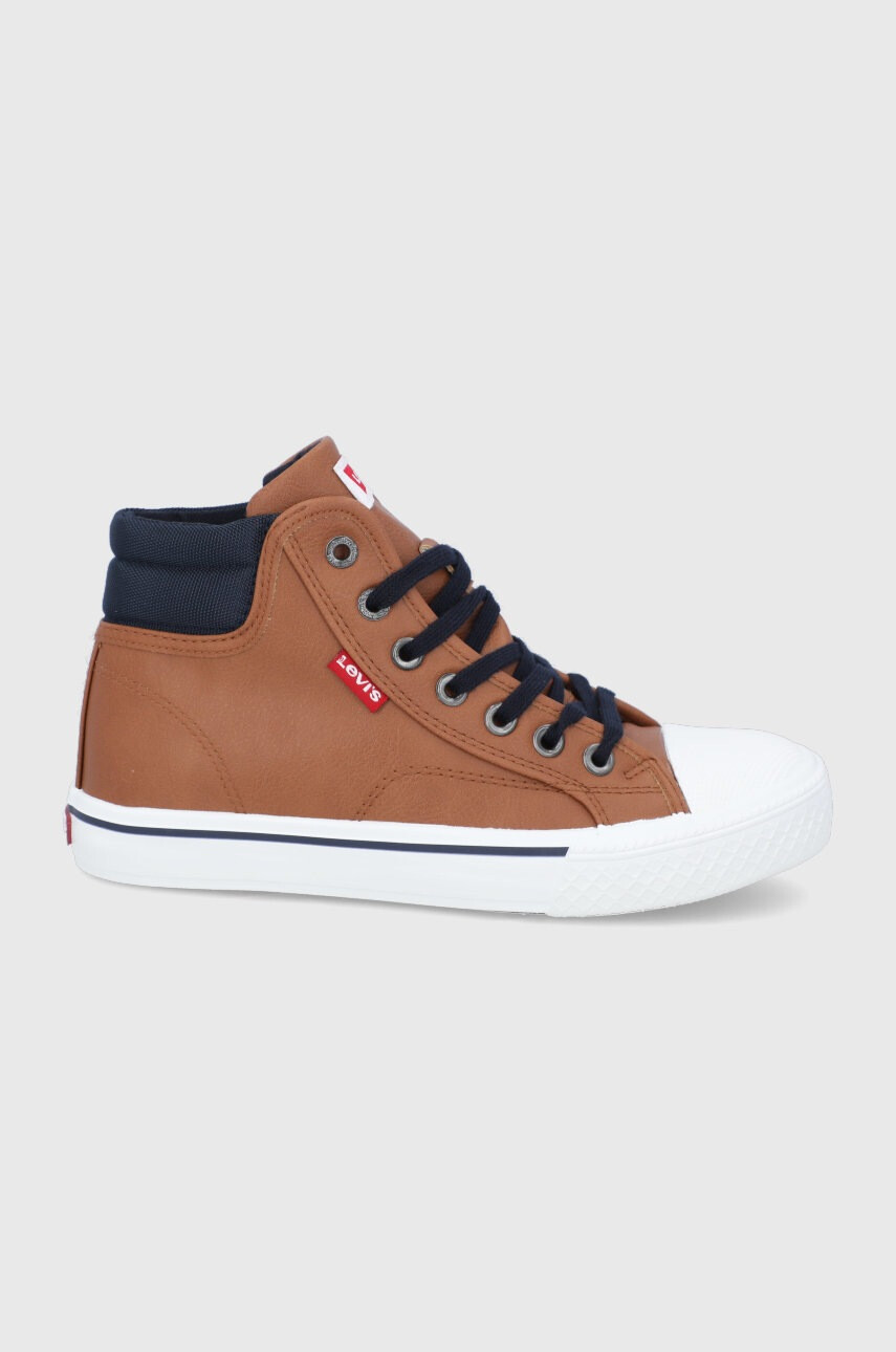Levi's Детски високи кецове в кафяво - Pepit.bg