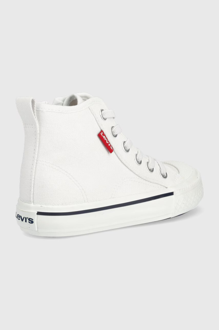 Levi's Детски високи кецове в бяло - Pepit.bg