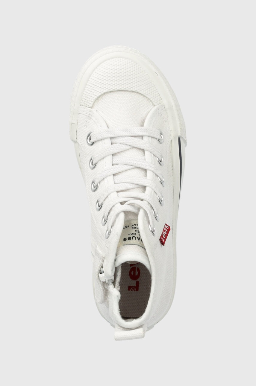 Levi's Детски високи кецове в бяло - Pepit.bg