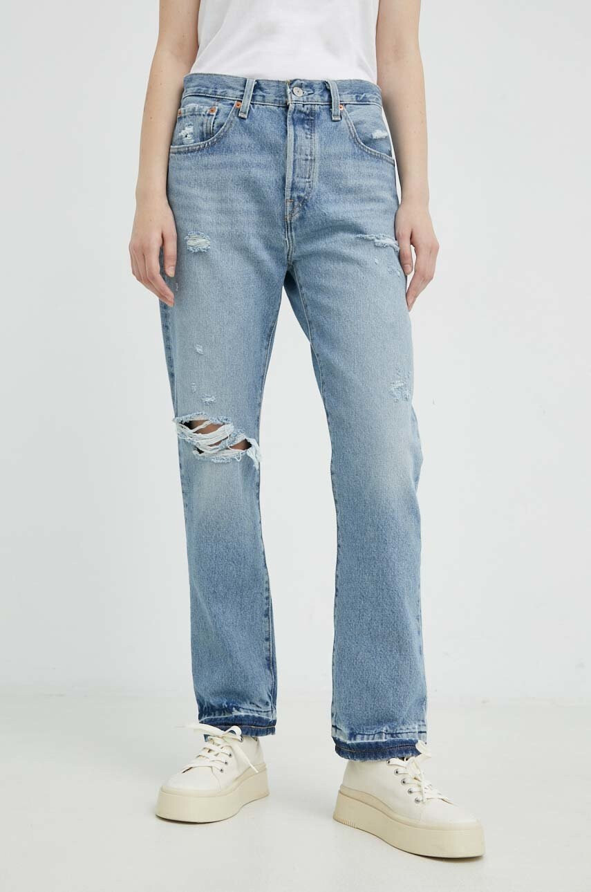 Levi's Дънки 501 Crop с висока талия - Pepit.bg