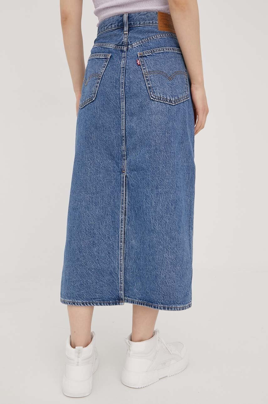 Levi's Дънкова пола къс модел разкроен модел - Pepit.bg