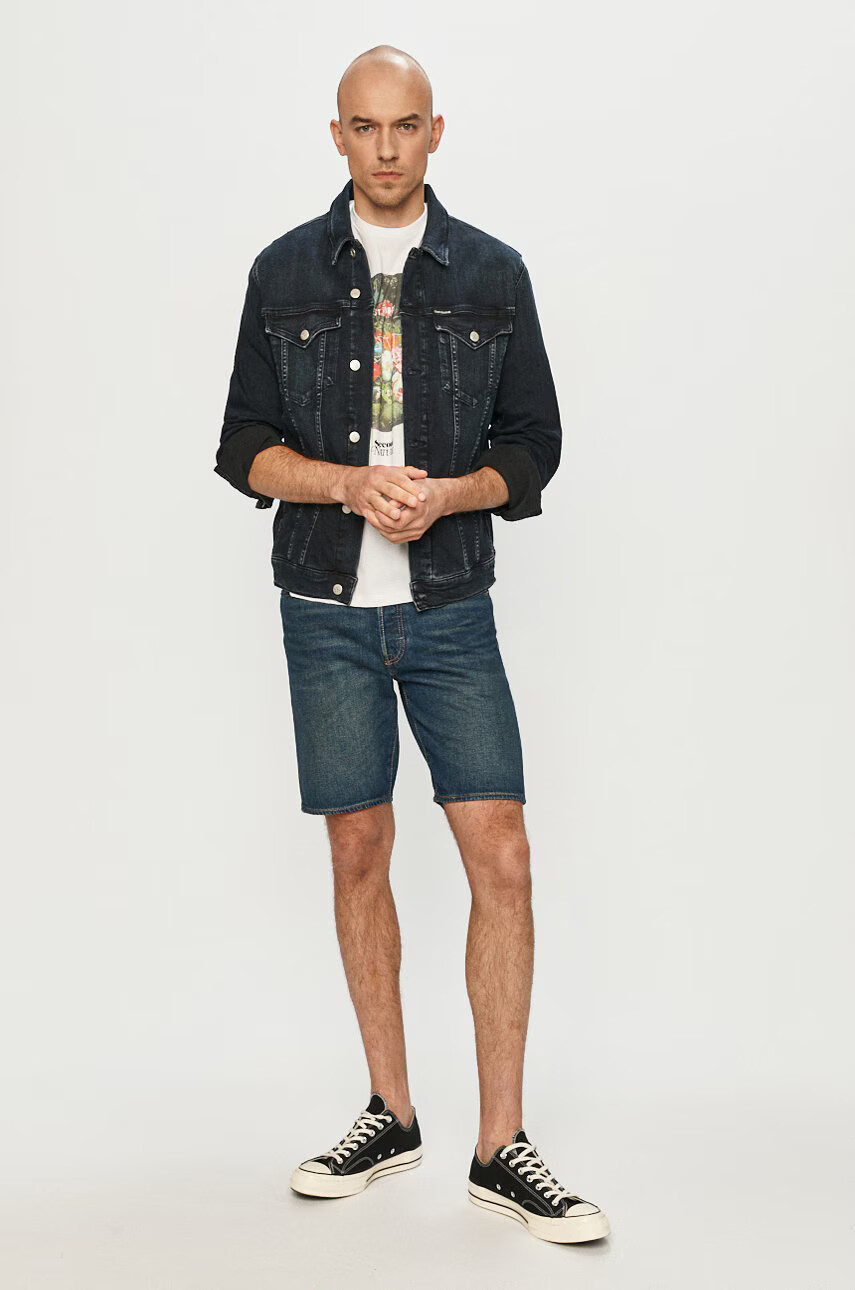 Levi's Дънкови Къс панталон мъжки в тъмносиньо - Pepit.bg