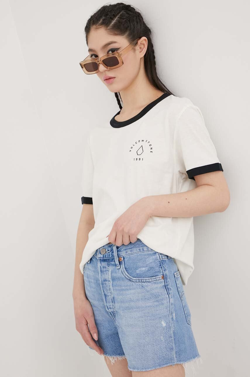 Levi's Дънкови къси панталони с изчистен дизайн с висока талия - Pepit.bg