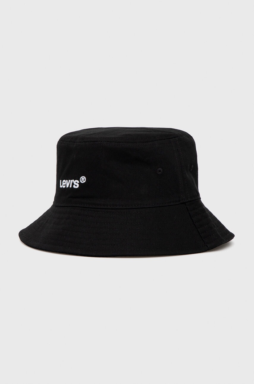 Levi's Капела в черно от памук - Pepit.bg