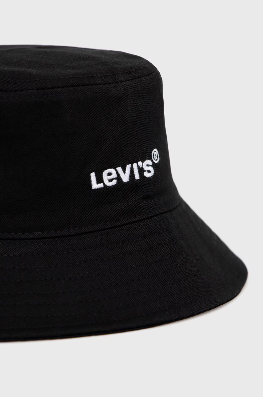 Levi's Капела в черно от памук - Pepit.bg