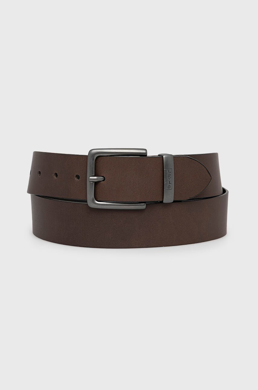 Levi's Кожен колан мъжки в черно - Pepit.bg